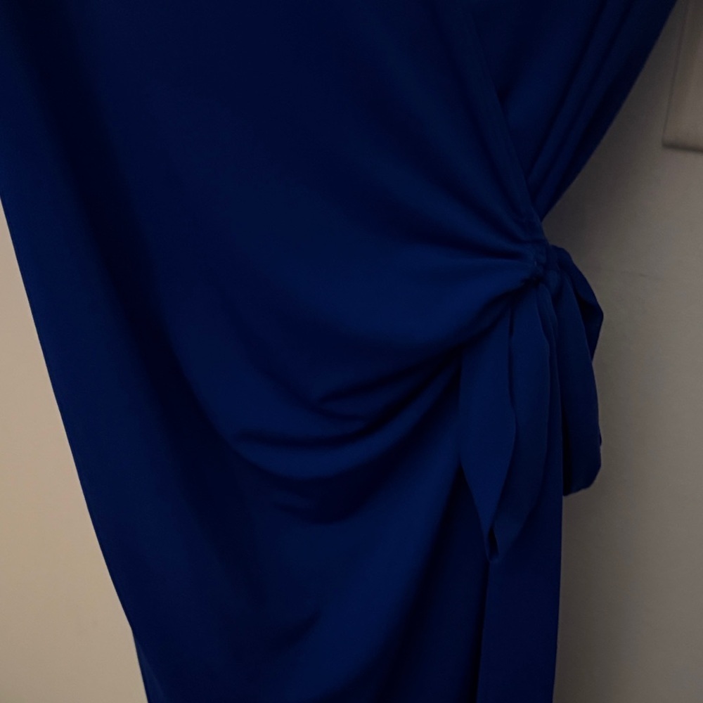 Source Unknown Deep Blue Midi Dress - image 2